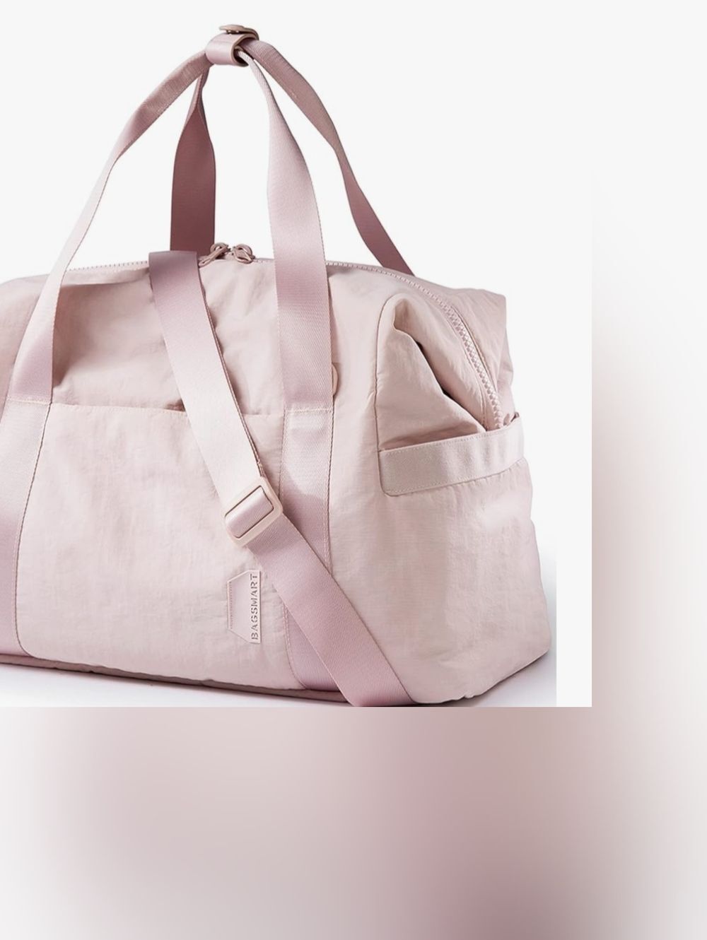 New BAGSMART Gym Bag Carry on Weekender Overnight Tote Luggage Pink